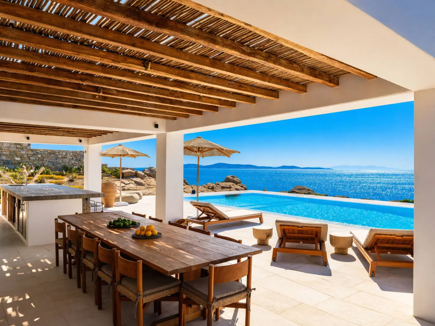 bh-97d508dfc31c Seafront villa with private beach access and sunset views in Mykonos