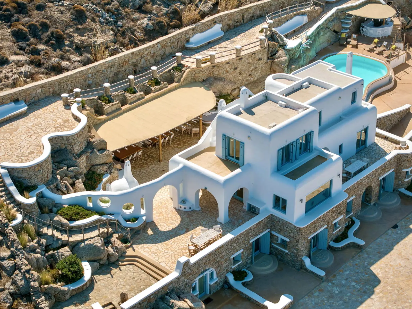 Luxury Estate with Panoramic Views of Mykonos Town