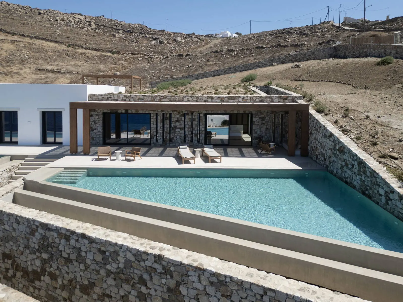 Ultra luxury cycladic sanctuary villa with sunset views in Mykonos