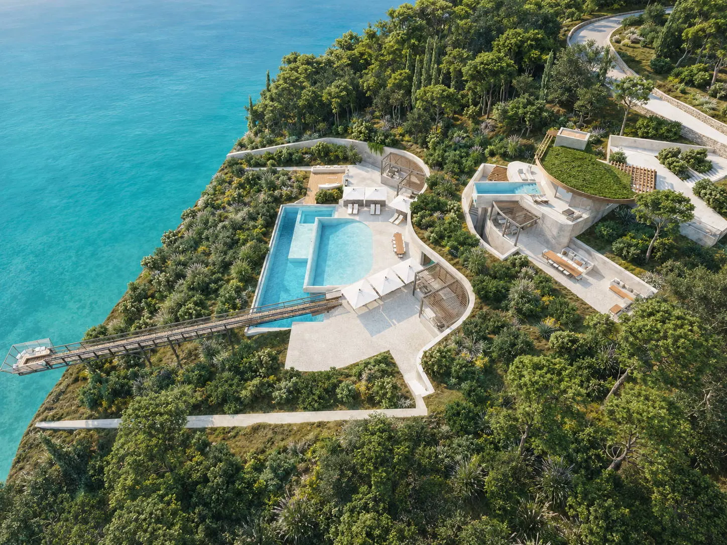 Luxury Off-Plan Villa with Suspended Walkway above Egremni, Lefkada