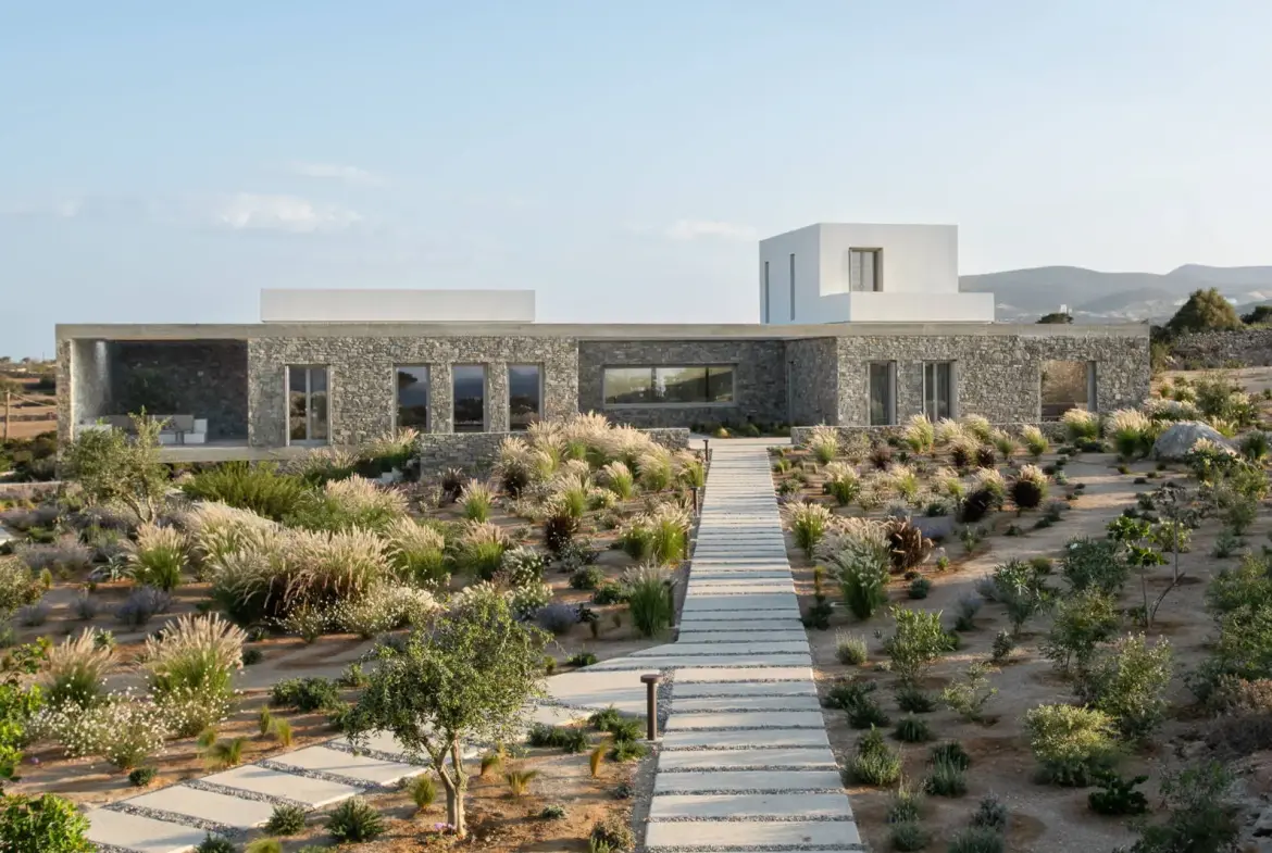 Architectural masterpiece with panoramic sea views on a 9,800 sq.m. estate in Paros