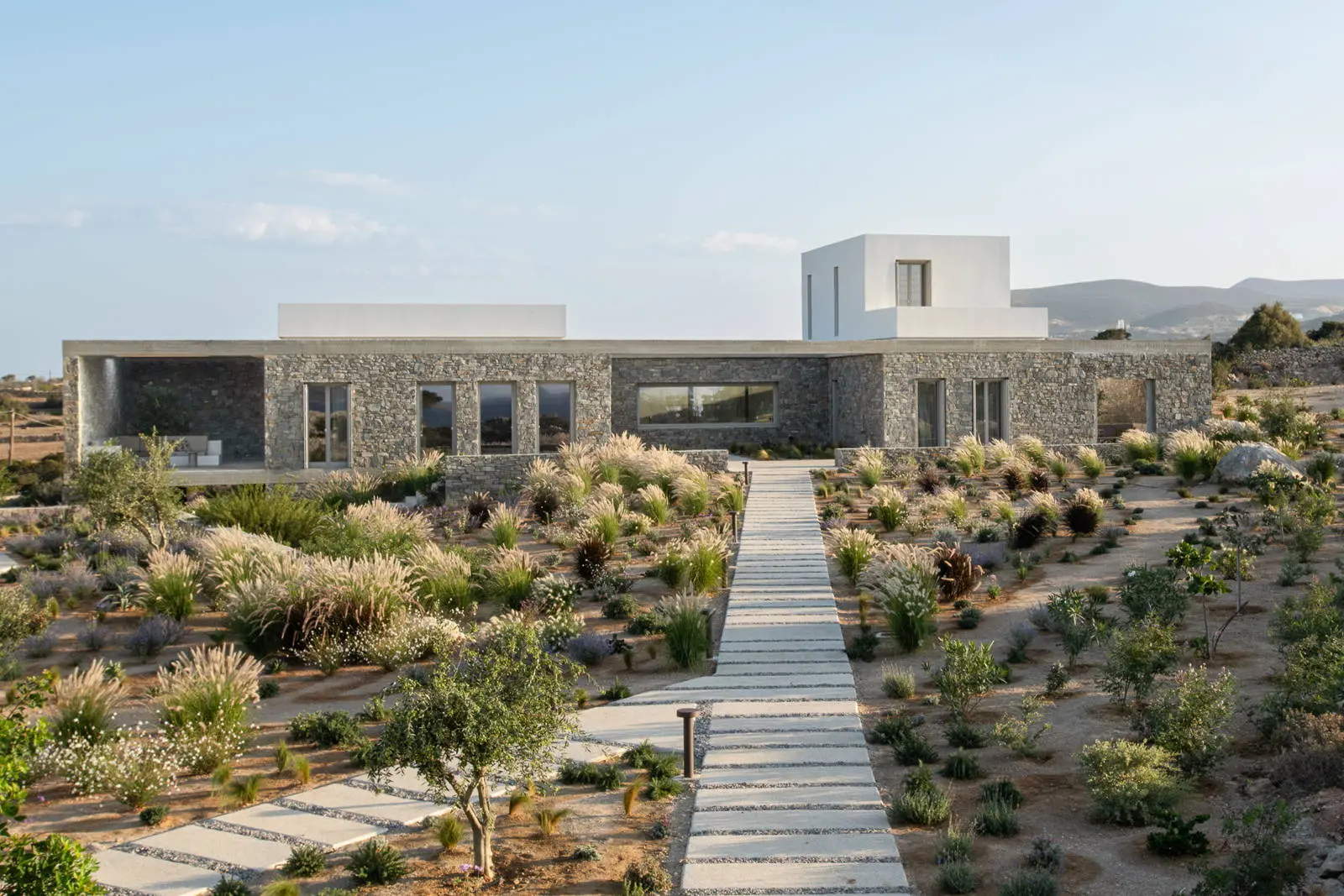 Architectural masterpiece with panoramic sea views on a 9,800 sq.m. estate in Paros