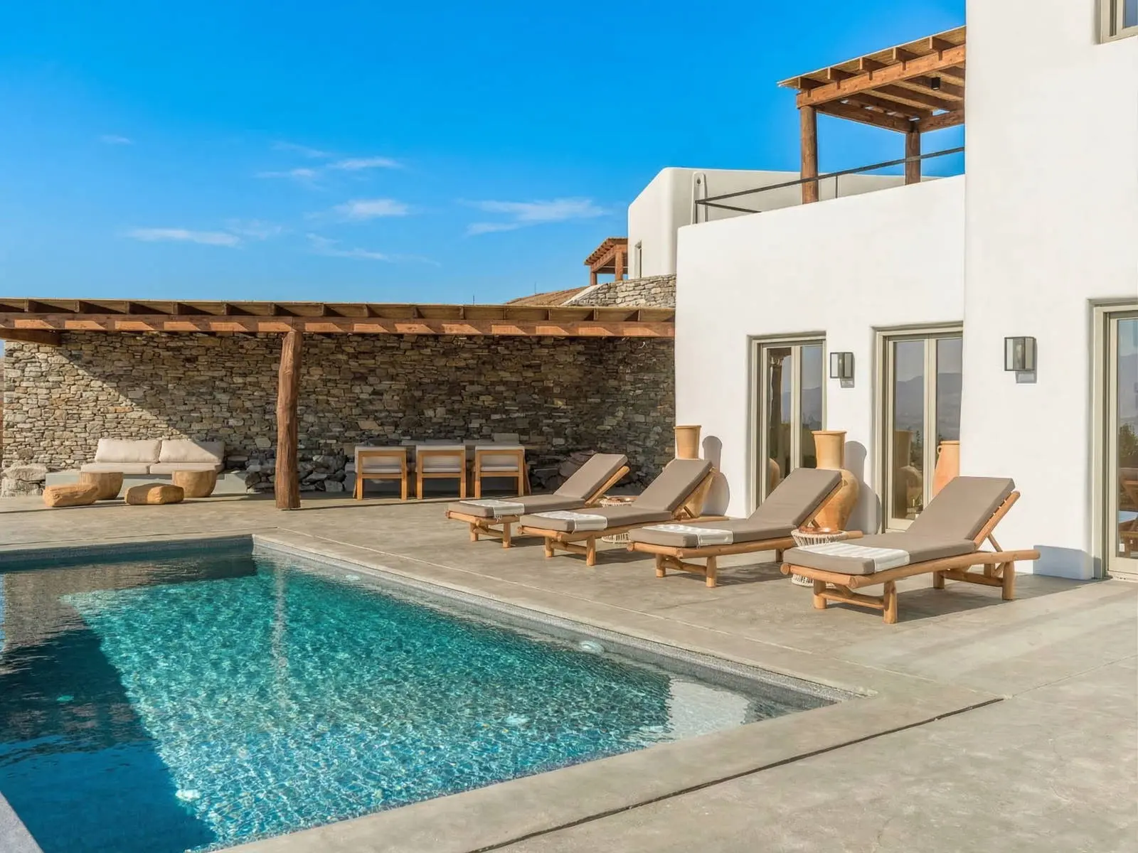 Private Collection of Three Luxury Villas Near Antiparos Town