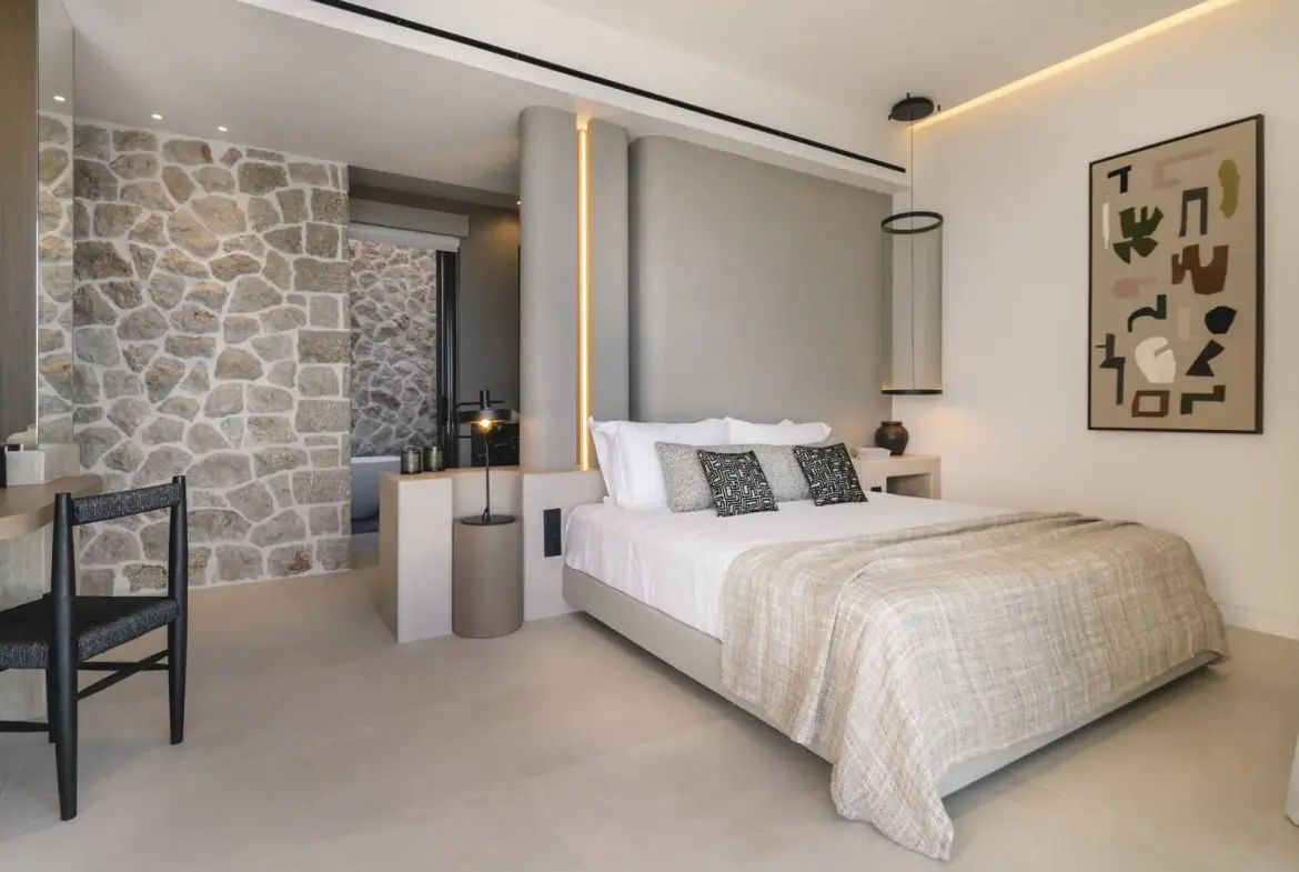 Ultra-luxury sunset cave villa above Kathisma Beach, Lefkada