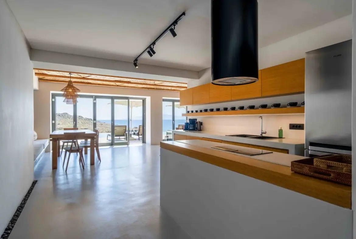 Exclusive waterfront 6-Bedroom villa in a private gated community in Mykonos