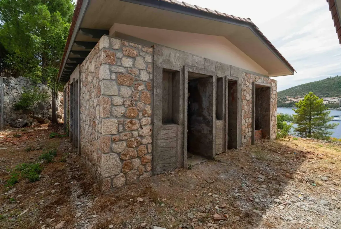 Seafront Villa with Private Mooring at Syvota, Lefkada