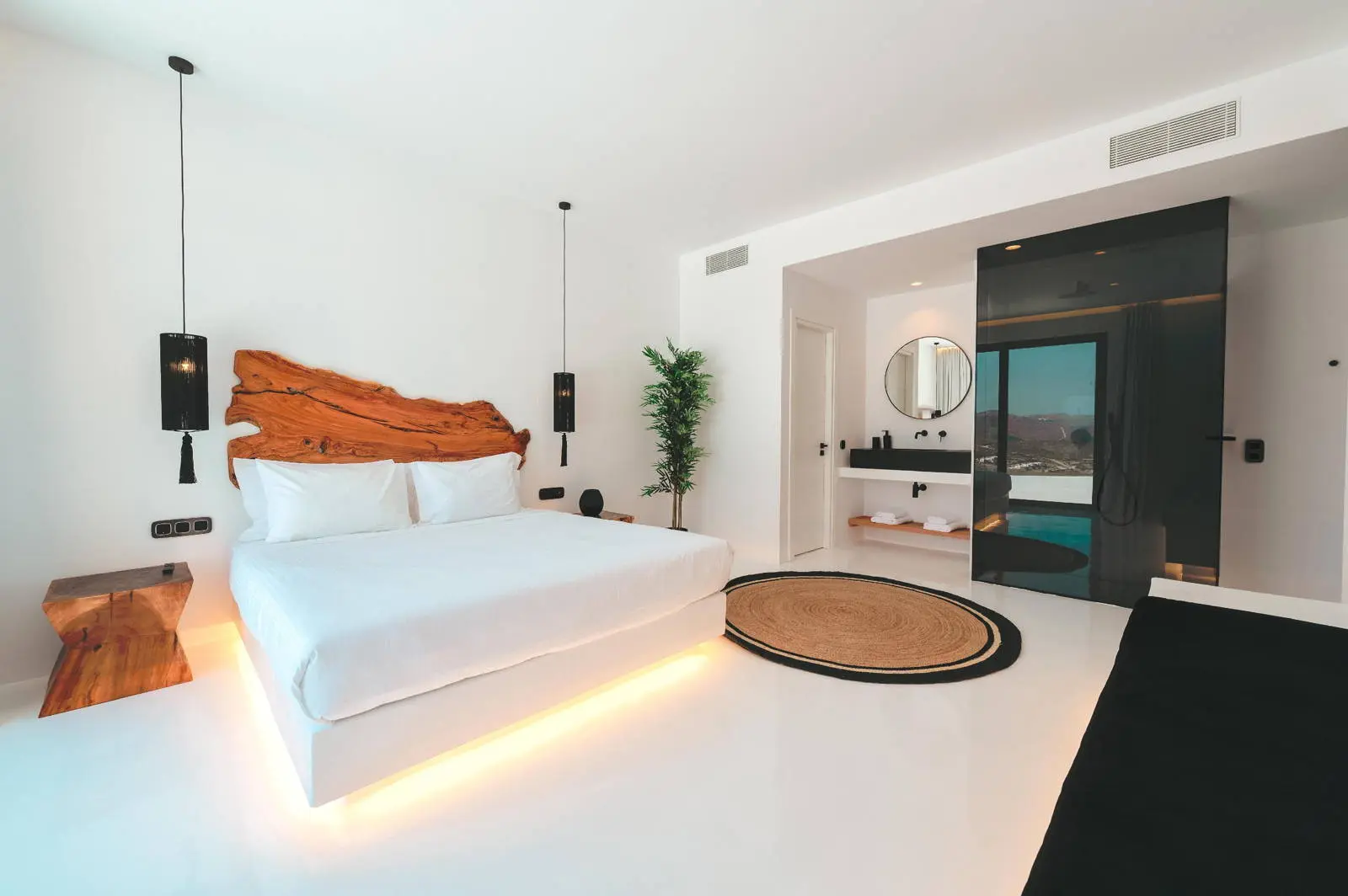 Luxury Architectural Cave Villa with Pool & Panoramic Aegean Views in Ftelia, Mykonos