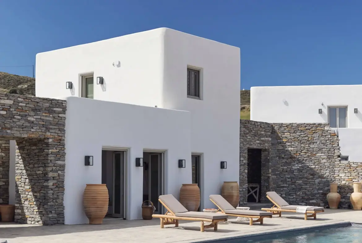 Private Collection of Three Luxury Villas Near Antiparos Town
