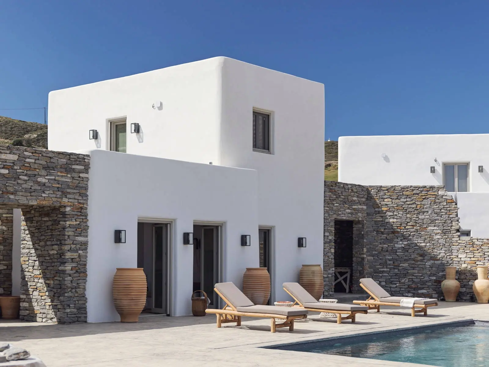 Private Collection of Three Luxury Villas Near Antiparos Town