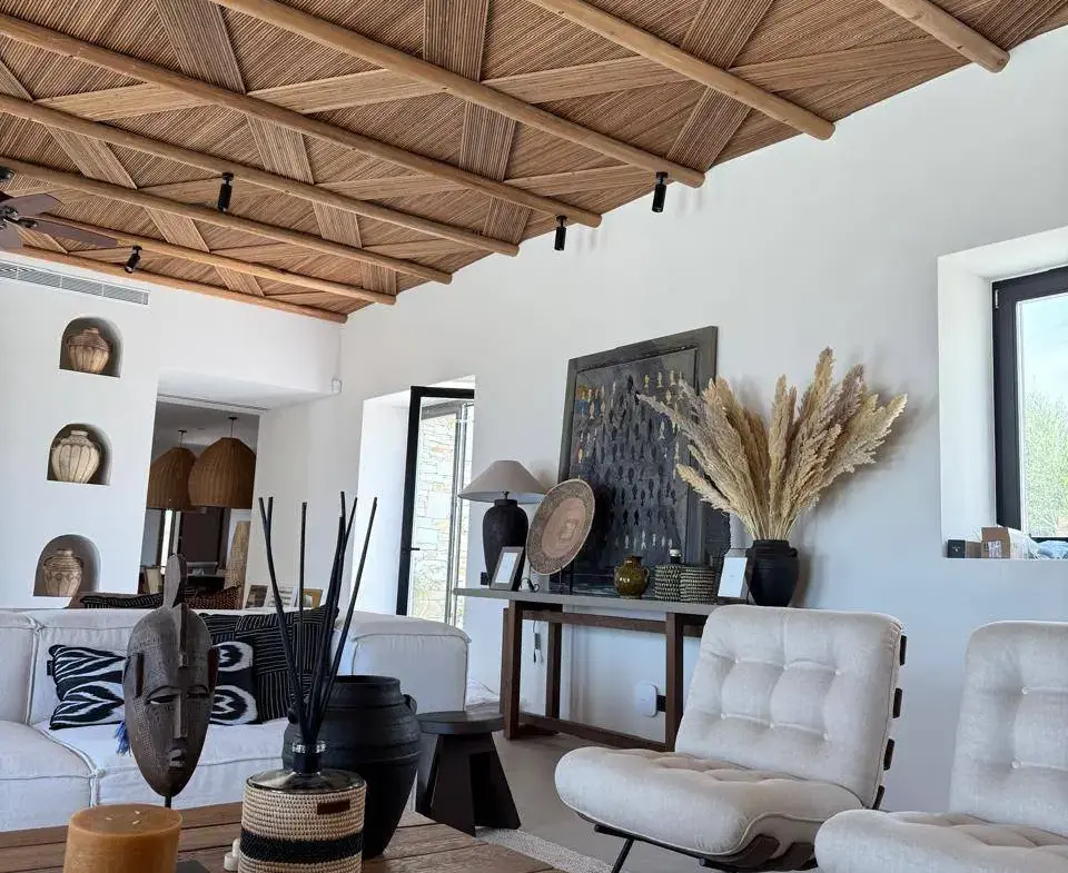 Contemporary seafront 4-bedroom villa in Tripiti, Paros