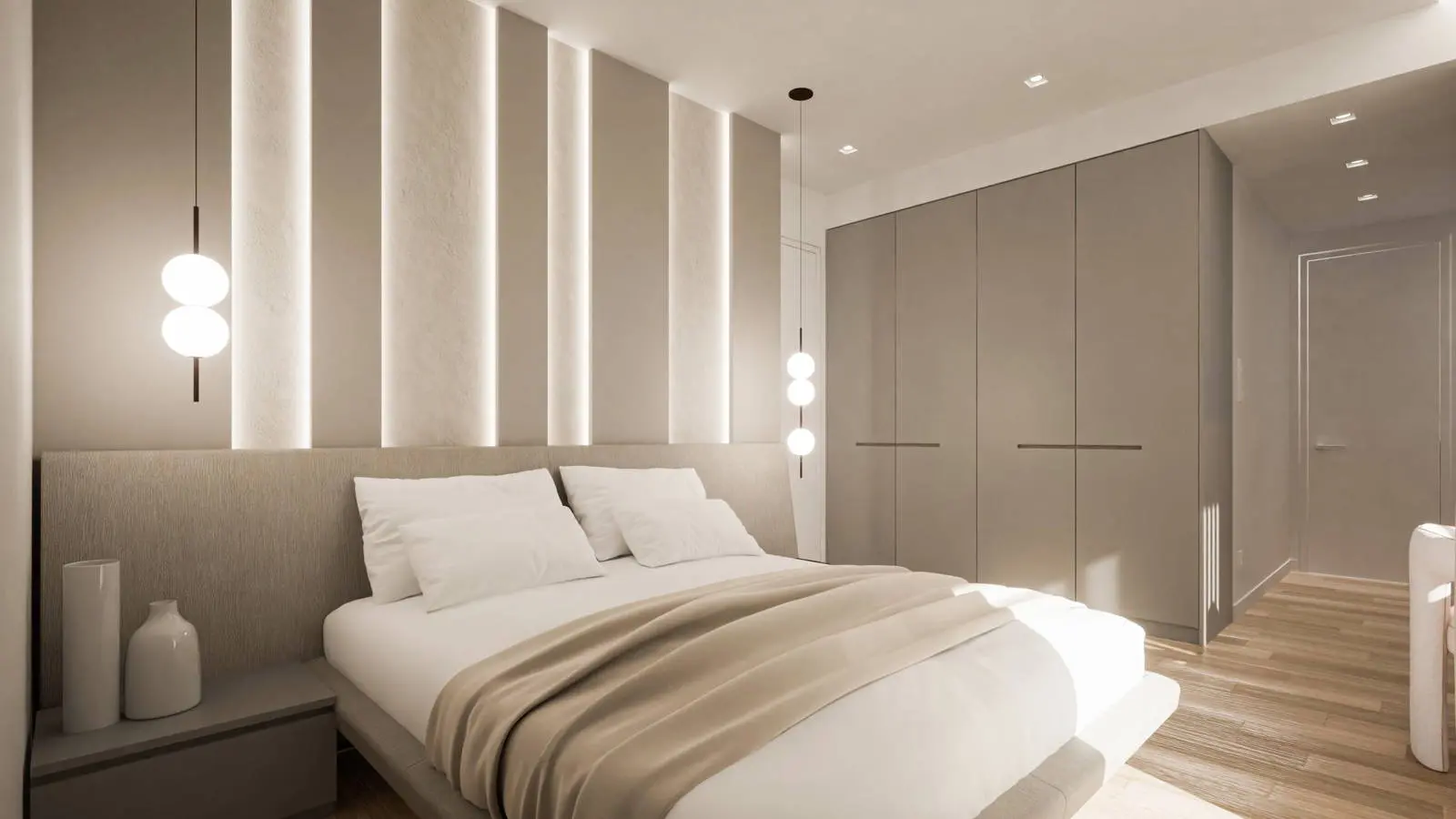 Minimal building with 3 apartments in Golf with sea view