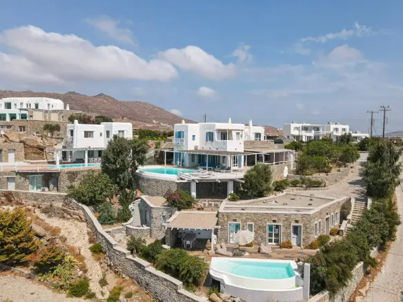 Prestigious Mykonos villa with guest house, two pools & panoramic views