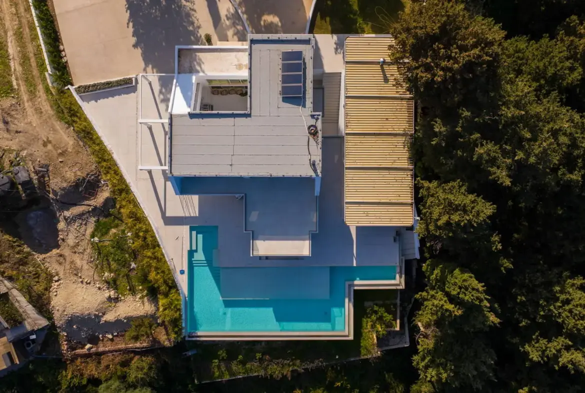 Luxury smart home with panoramic sea views in Kontokali, Corfu