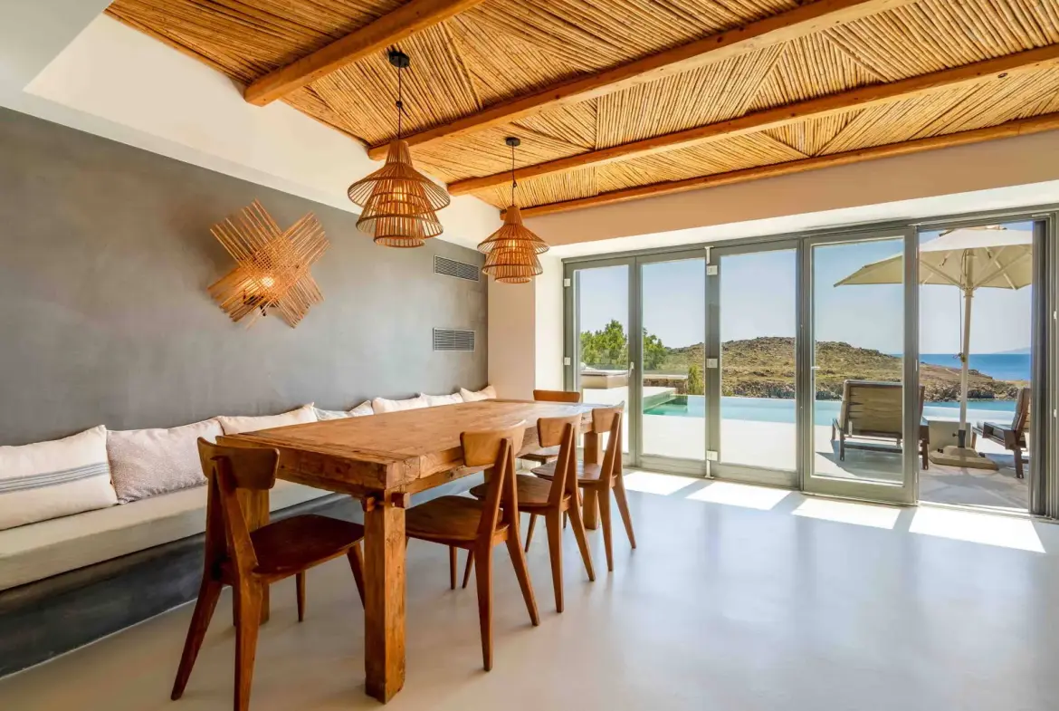 Exclusive waterfront 6-Bedroom villa in a private gated community in Mykonos