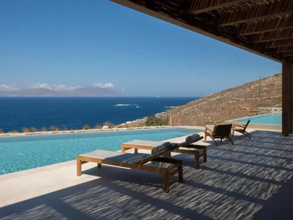 Ultra luxury cycladic sanctuary villa with sunset views in Mykonos
