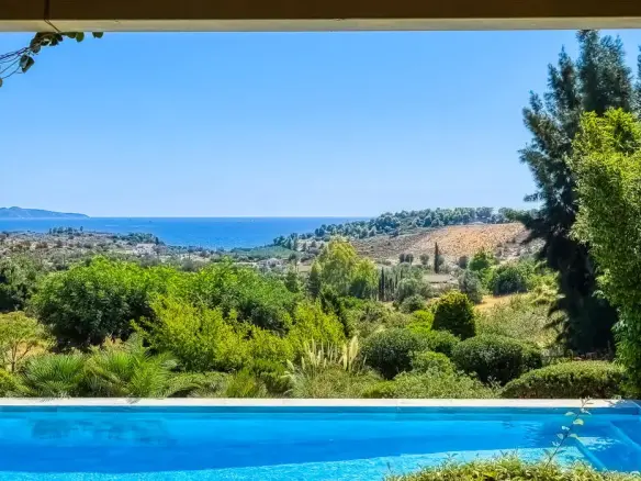 Villa Celeste – Luxury sea view villa with infinity pool & hammam in Petrothalassa, Argolida
