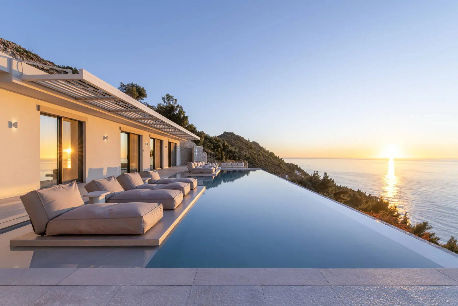 Ultra-luxury sunset cave villa above Kathisma Beach, Lefkada