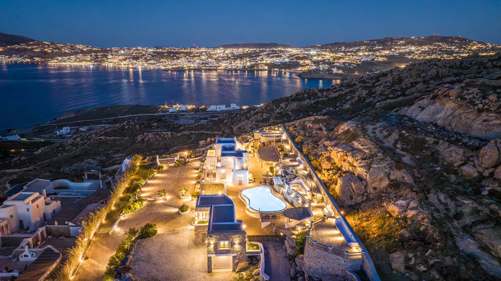 Luxury Estate with Panoramic Views of Mykonos Town
