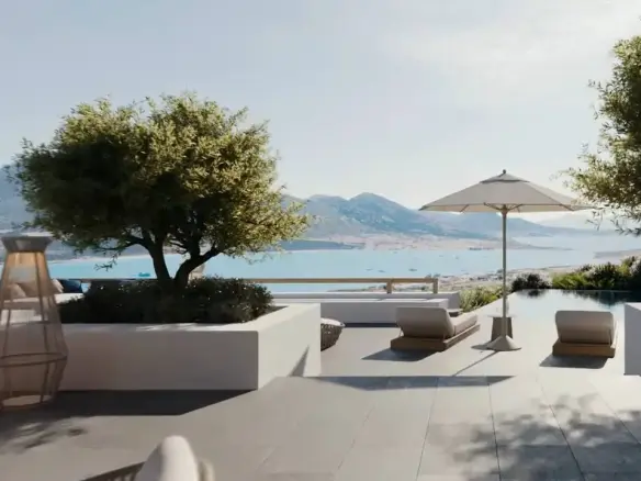Wonderful villa with a panoramic view in Antiparos