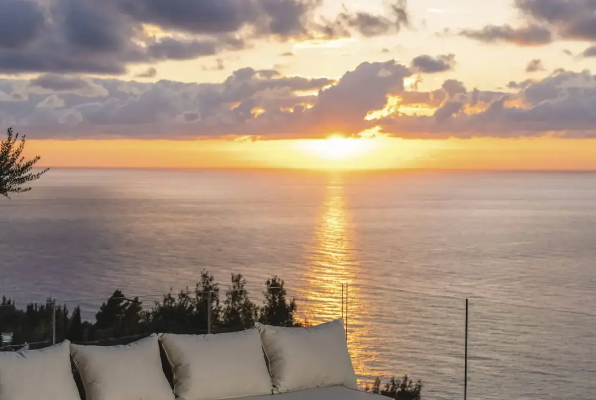 Ultra-luxury sunset cave villa above Kathisma Beach, Lefkada