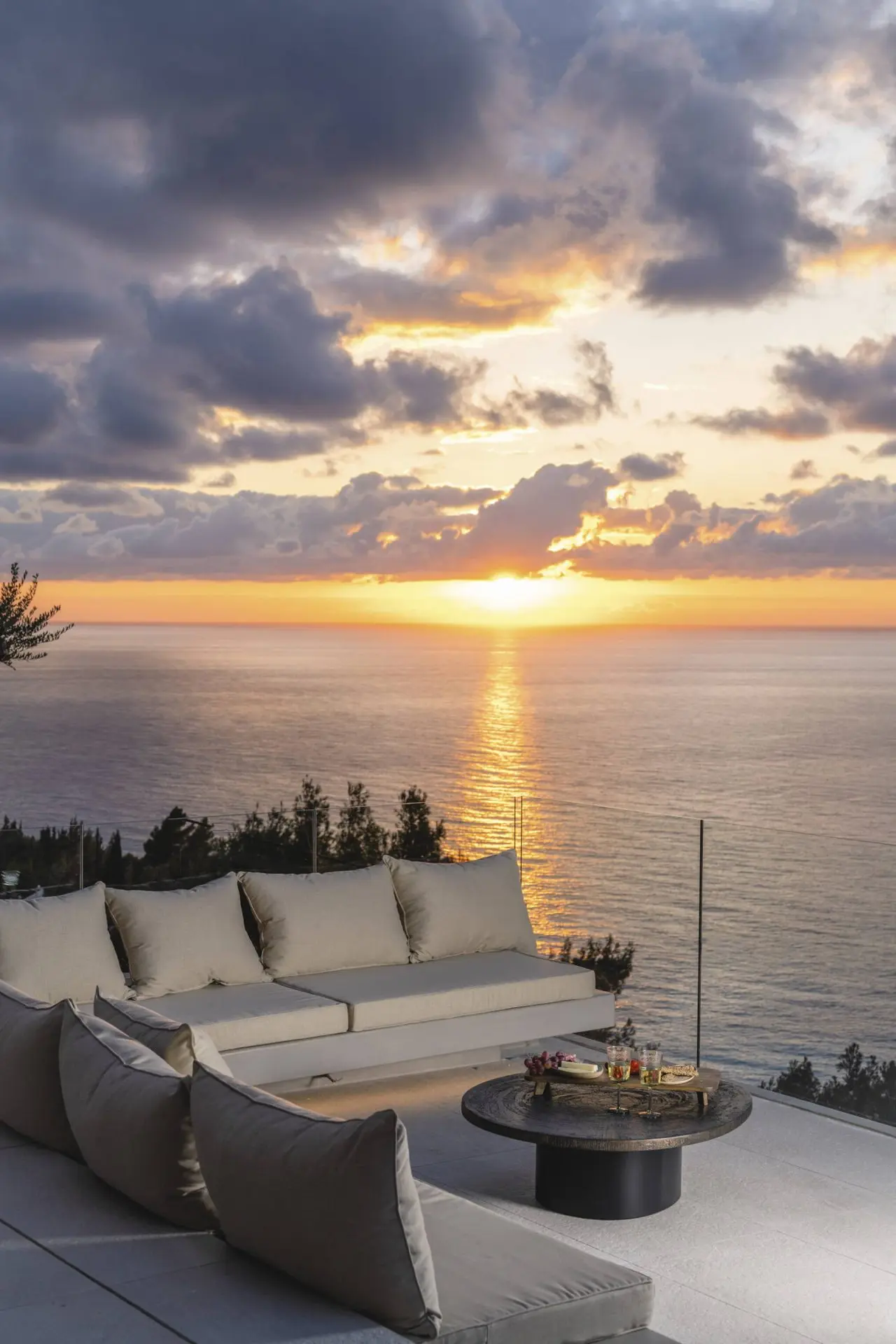 Ultra-luxury sunset cave villa above Kathisma Beach, Lefkada