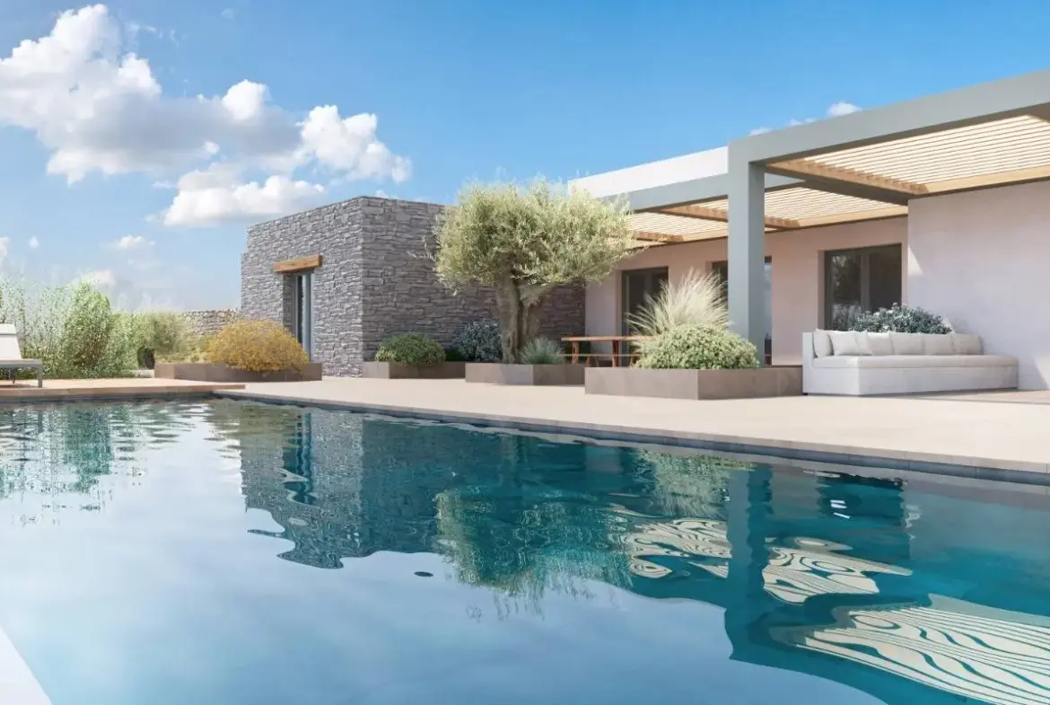 Architect-Designed Luxury Estate with Infinity Pool & Unobstructed Aegean Views in Paros