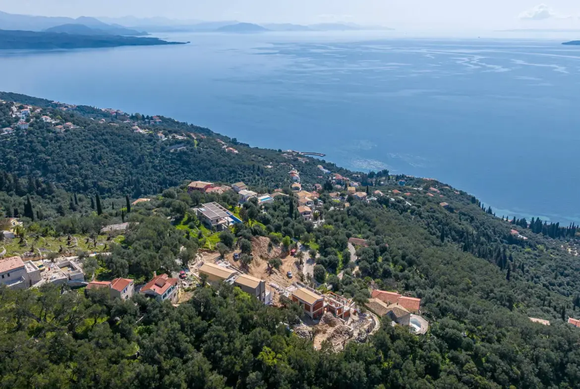 Luxury seaview villa with pool in Vigglatouri , Corfu