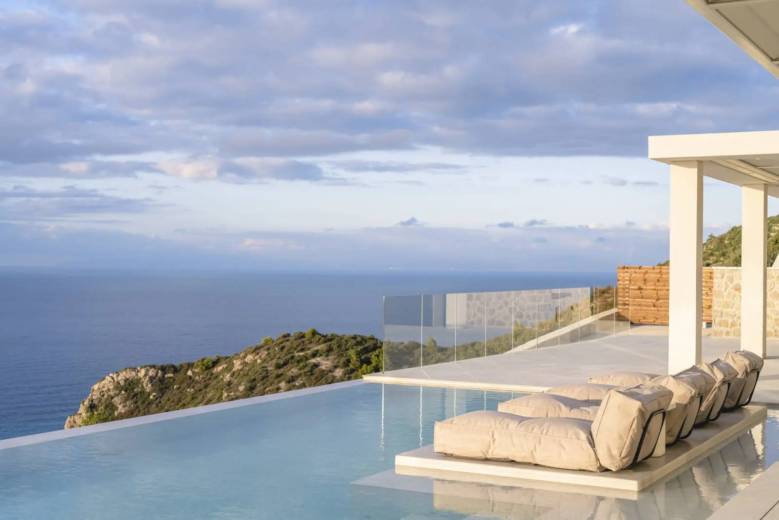 Ultra-luxury sunset cave villa above Kathisma Beach, Lefkada