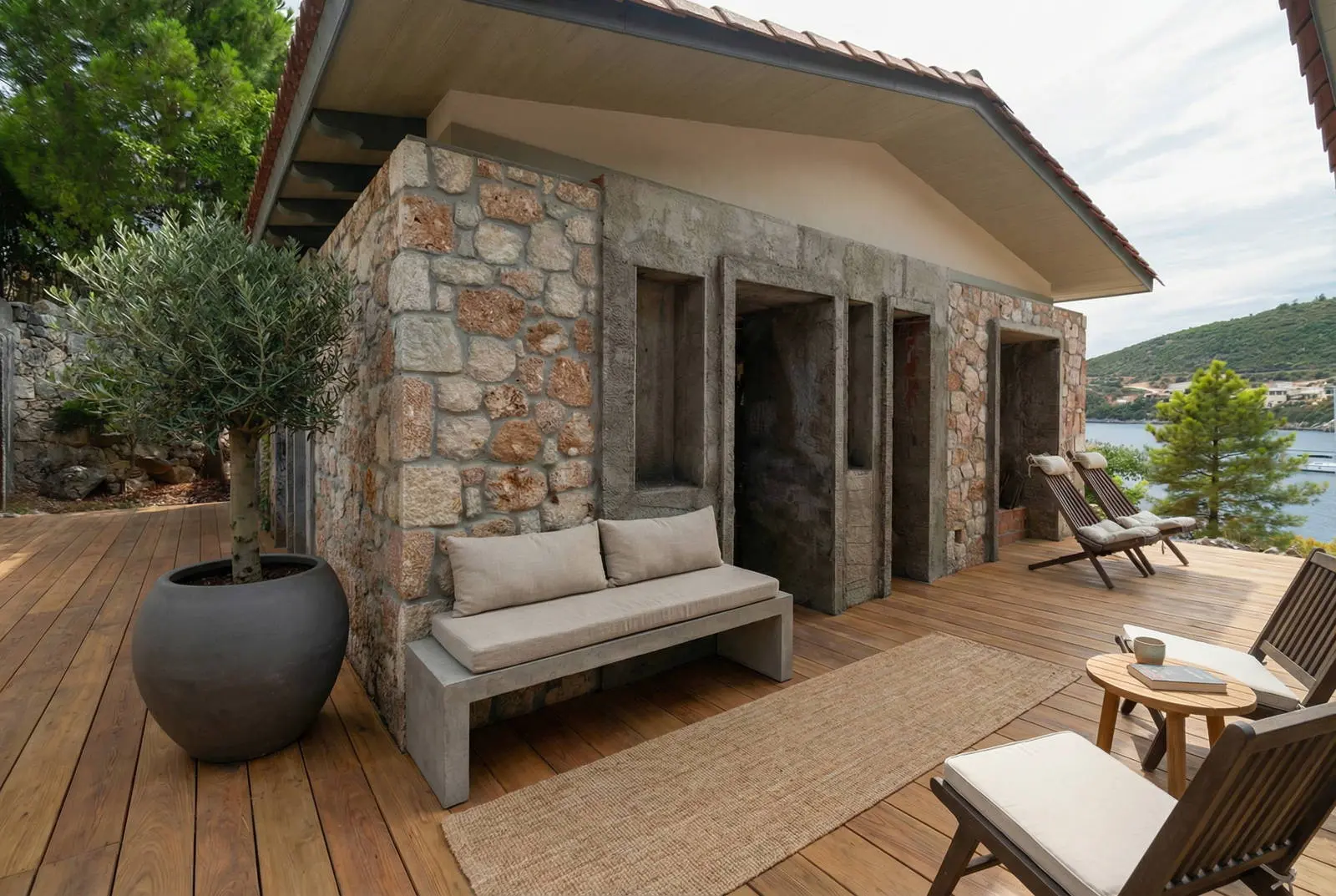 Seafront Villa with Private Mooring at Syvota, Lefkada