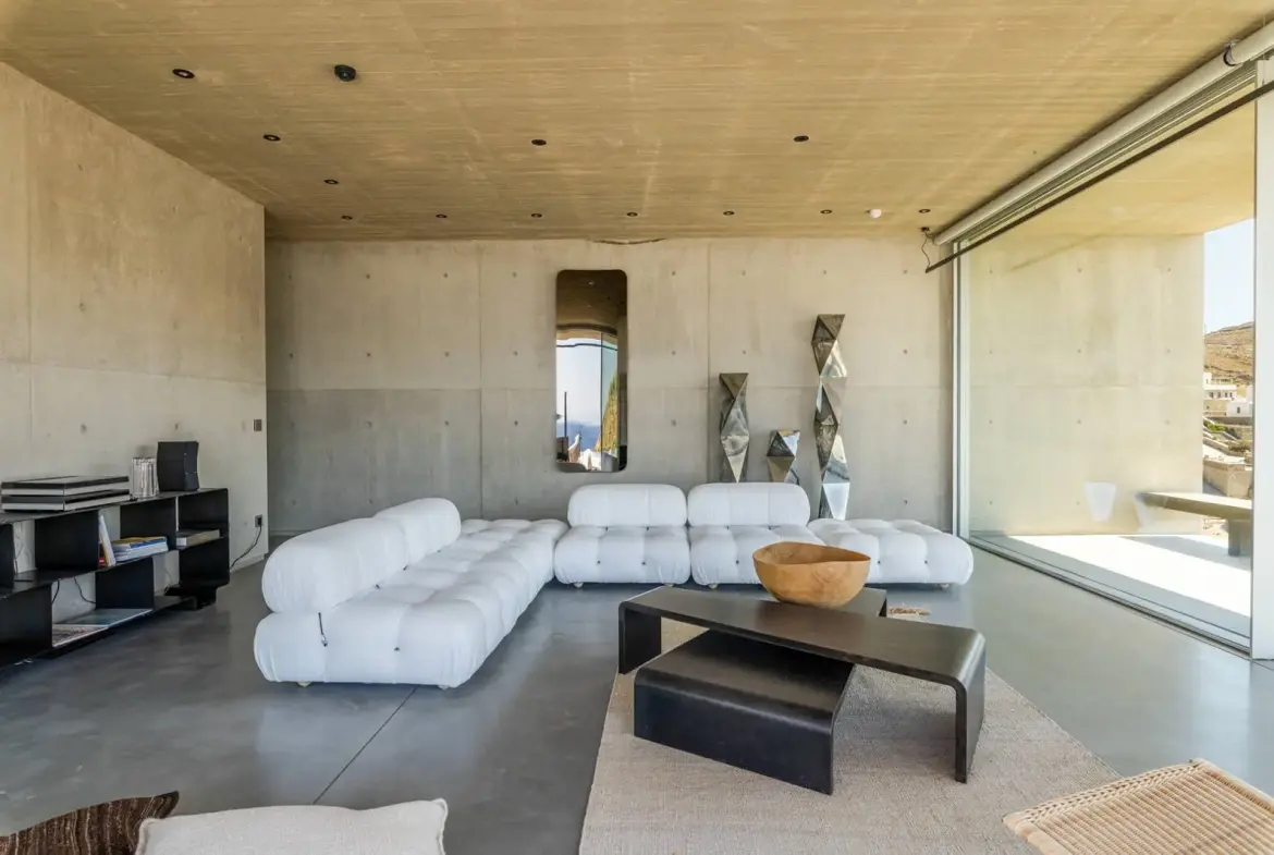 Iconic villa handcrafted by famous designer in Elia, Mykonos