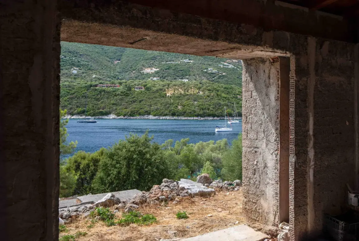 Seafront Villa with Private Mooring at Syvota, Lefkada
