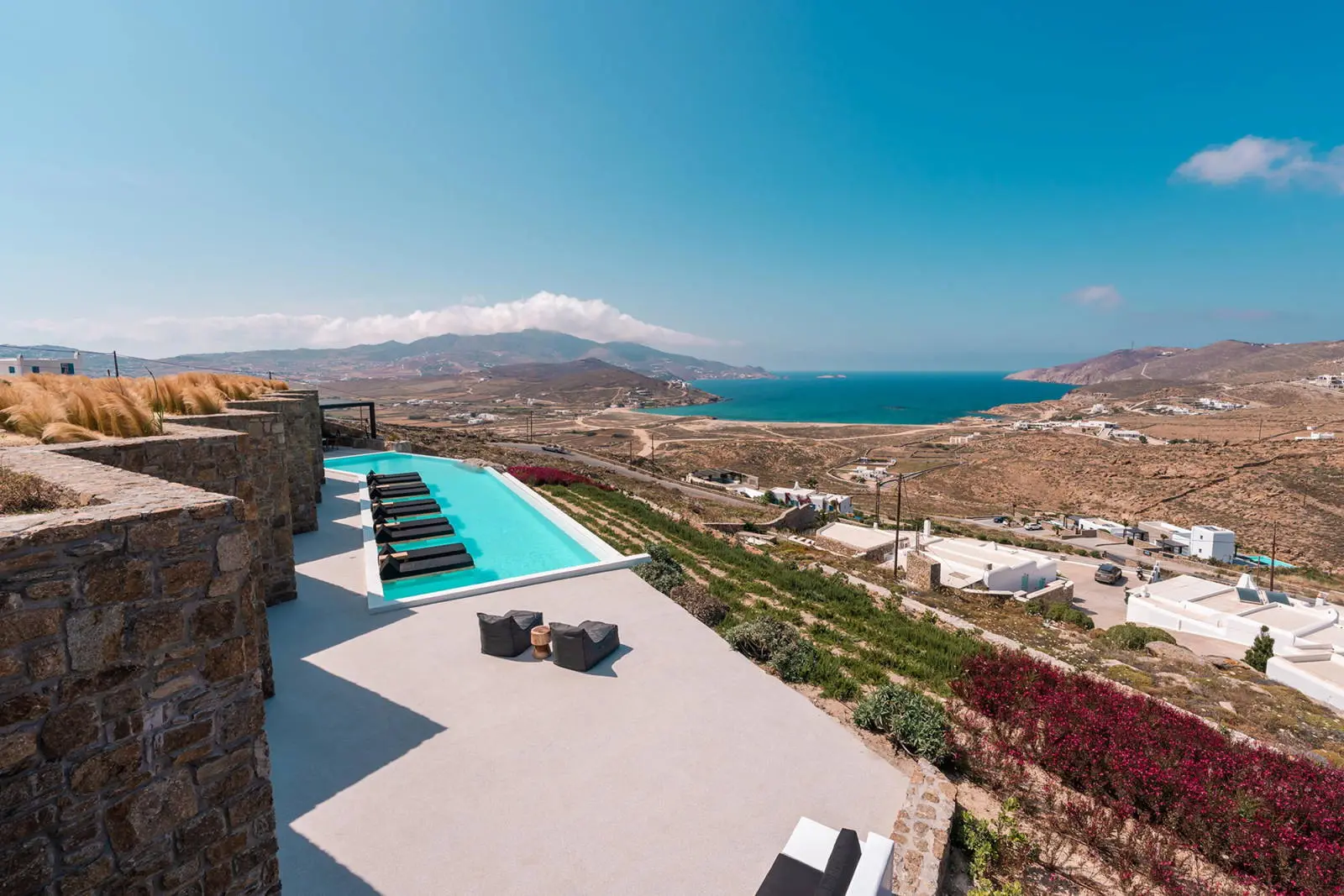 Under construction, luxurious villa with panoramic sea views in Paros