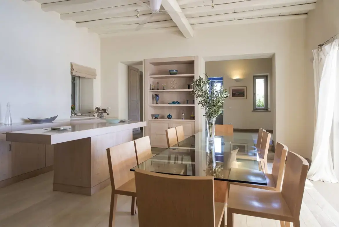 Venus:Beachfront Mansion with Vineyard and Pool in Paros
