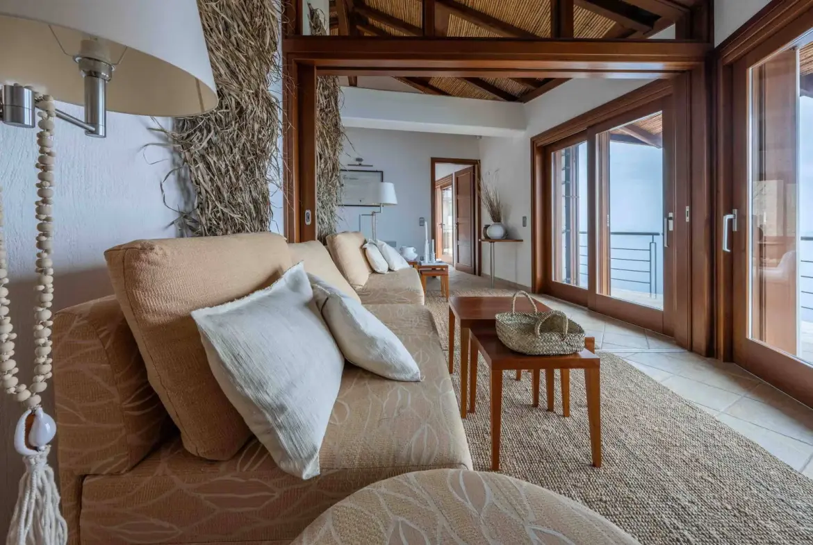 Seafront villa with spa and panoramic views in Pera Melana, Arcadia