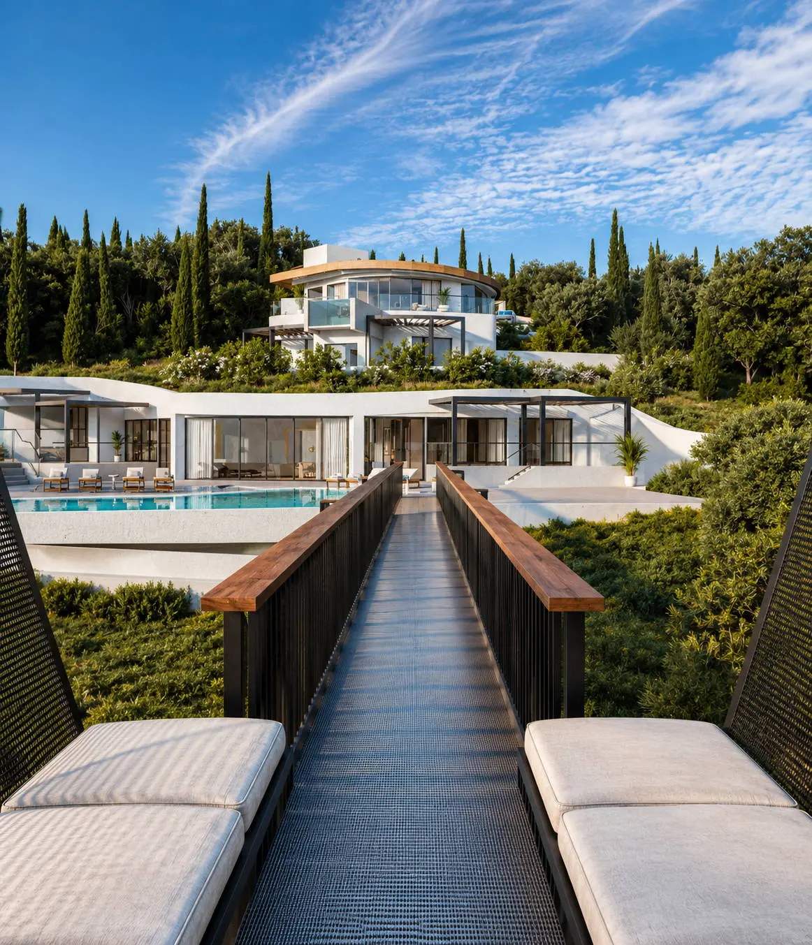 Luxury Off-Plan Villa with Suspended Walkway above Egremni, Lefkada