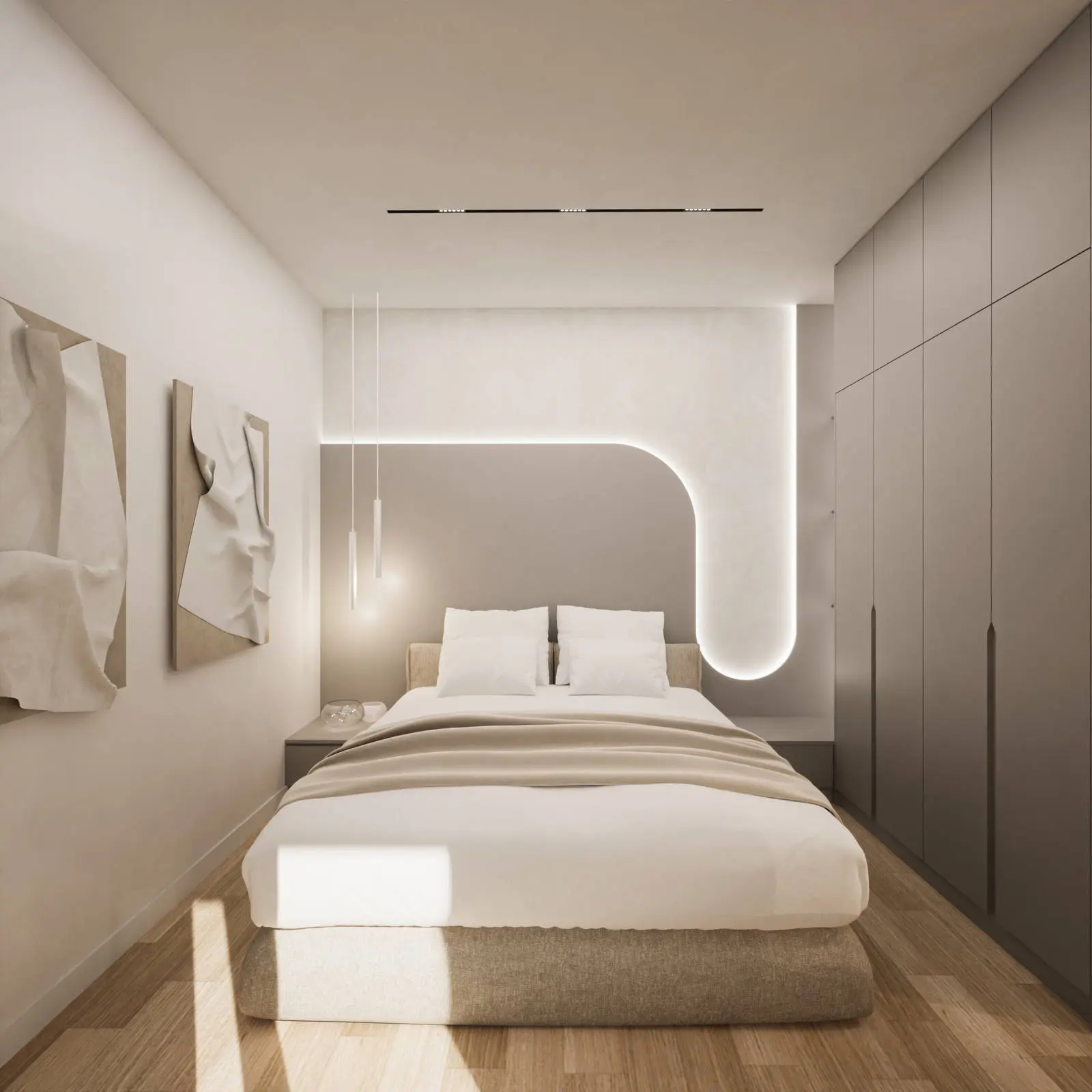 Minimal building with 3 apartments in Golf with sea view