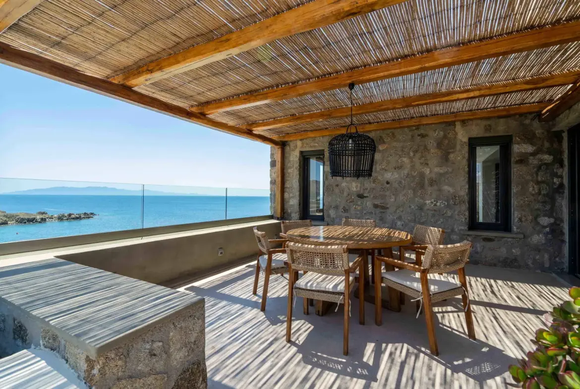 Exclusive waterfront 6-Bedroom villa in a private gated community in Mykonos