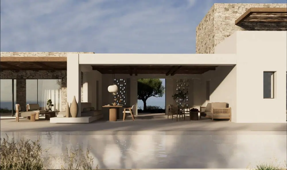 Impressive villa with panoramic views of Navarino bay in Gialova
