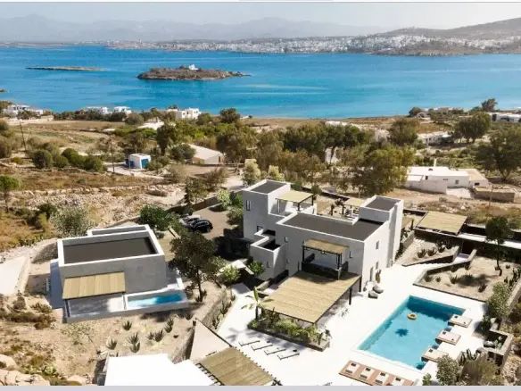 Unique newly built villa overlooking Naousa Bay, Kolymbithres, Paros