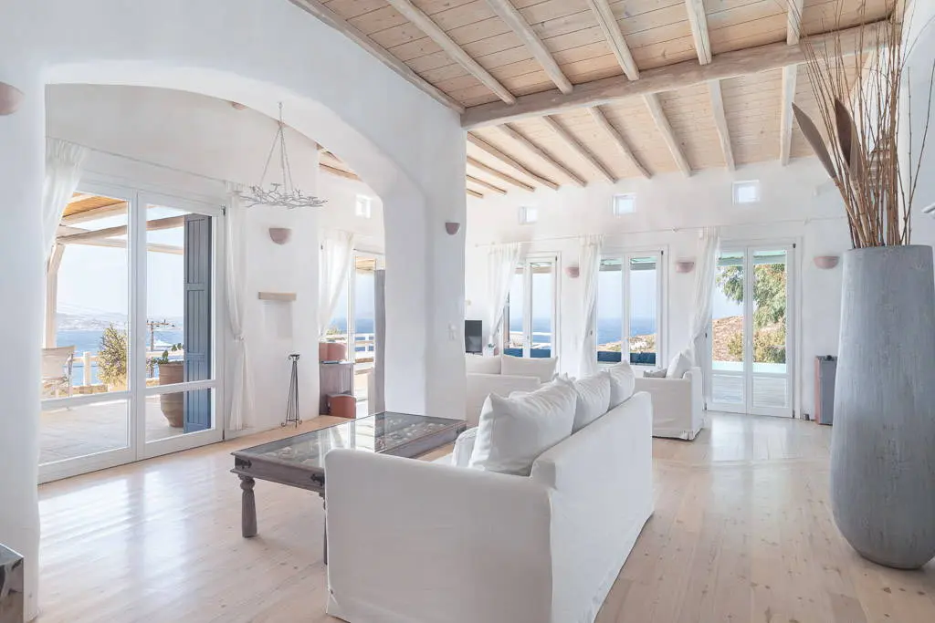 Prestigious Mykonos villa with guest house, two pools & panoramic views