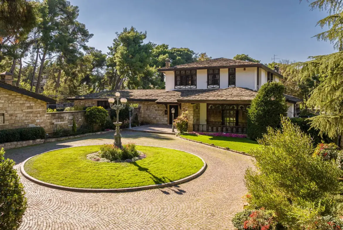 The grand estate in Ekali