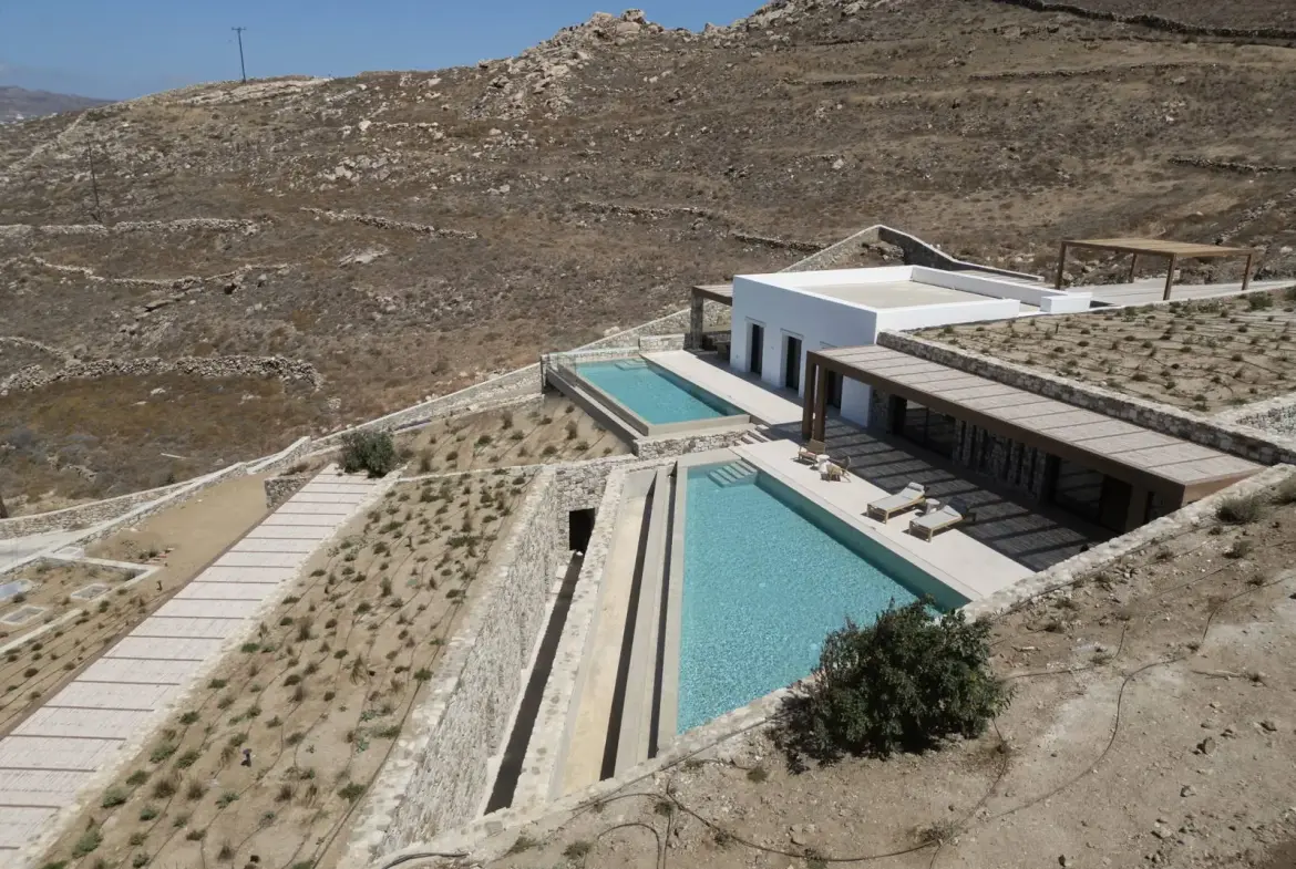 Ultra luxury cycladic sanctuary villa with sunset views in Mykonos