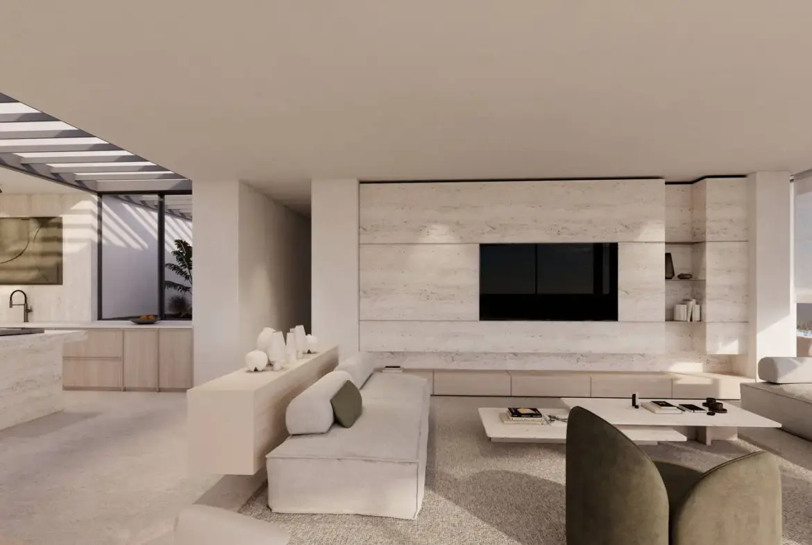 Subterranean architect-designed villa with panoramic sea views, Isterni, Paros