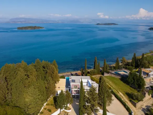 Luxury smart home with panoramic sea views in Kontokali, Corfu