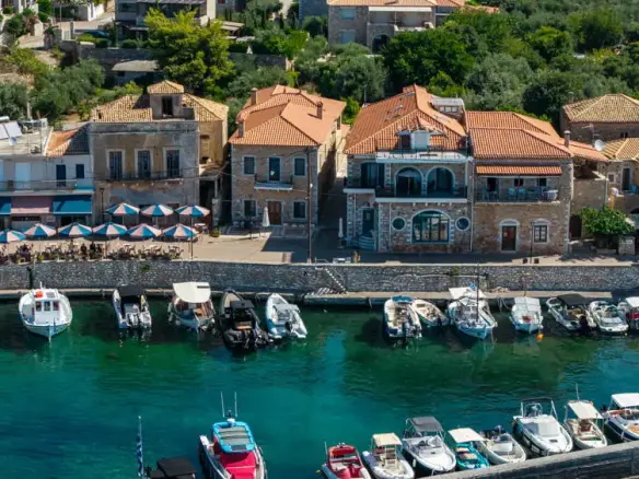 Historic waterfront property with boutique hotel development potential in Agios Nikolaos, Mani