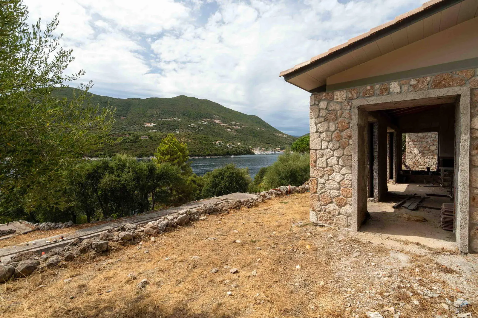 Seafront Villa with Private Mooring at Syvota, Lefkada