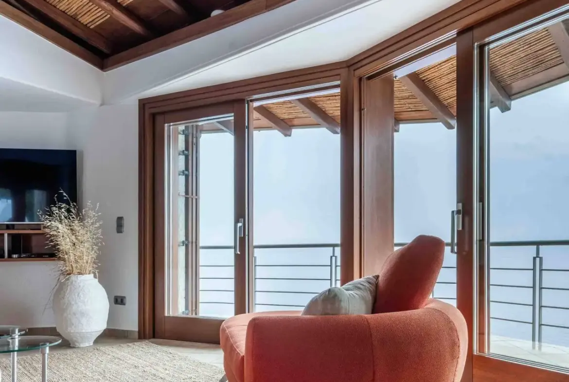 Seafront villa with spa and panoramic views in Pera Melana, Arcadia