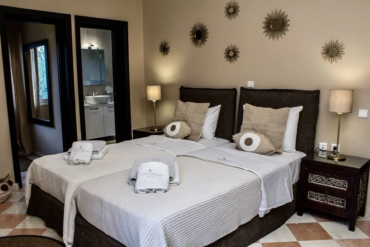 Luxury 3-villa estate with sea views & pool in Kassiopi, North Corfu