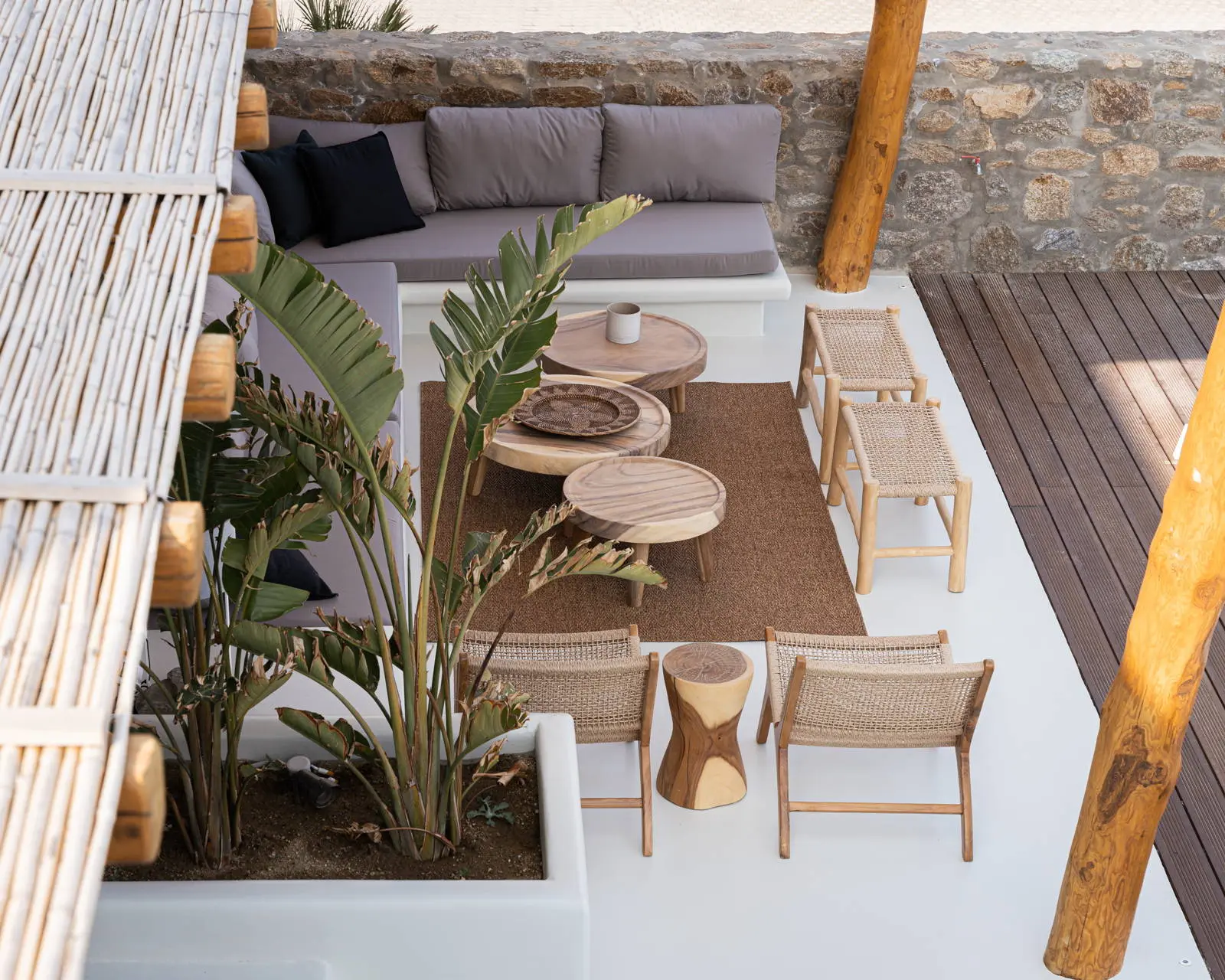 Luxury hilltop villa with sea view in Mykonos