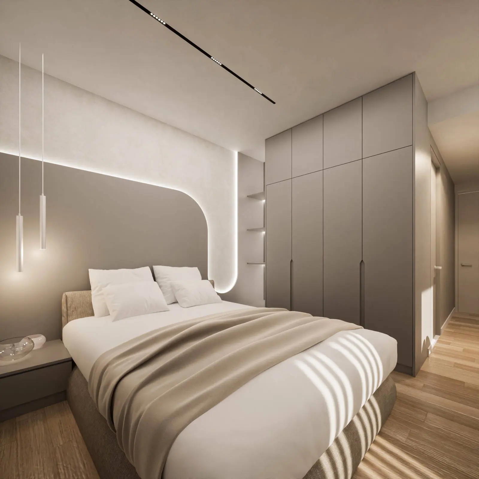 Minimal building with 3 apartments in Golf with sea view